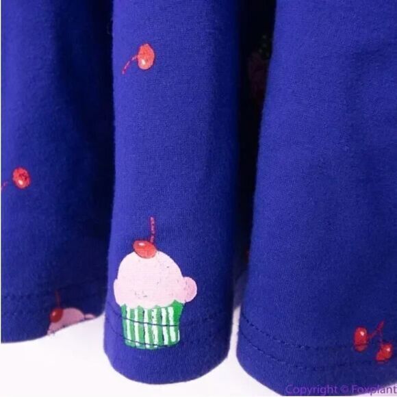 Unique Vintage Gwynnie Bee Cupcake‎ Print Navy Dress, 1X - Picture 11 of 14